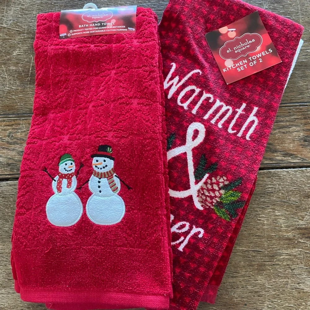 Holiday Kitchen and Bath Towel Set
